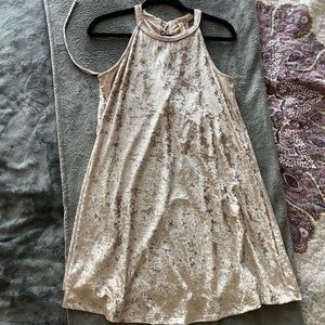 Wishlist Velvet High Neck Dress